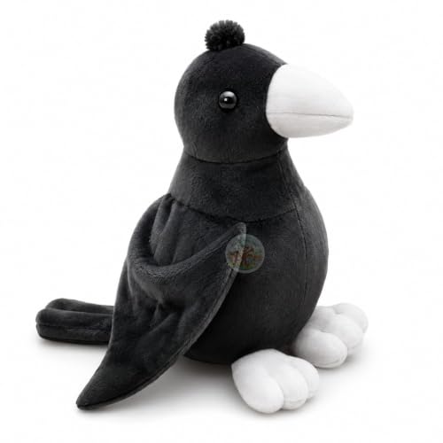 Image of CHI-CHIMPU Crow Soft Toy for Kids 37 cm | Plush Stuffed Bird Animal Toy | Cute Huggable Soft Toy for Boys and Girls | Birthday Gift, Kids Toys & Soft Toys Collection