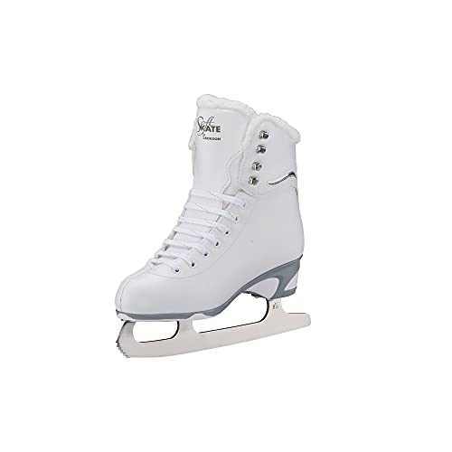 Jackson JS 180 SoftSkate Adult Figure Ice Skates (Fleece, 7)