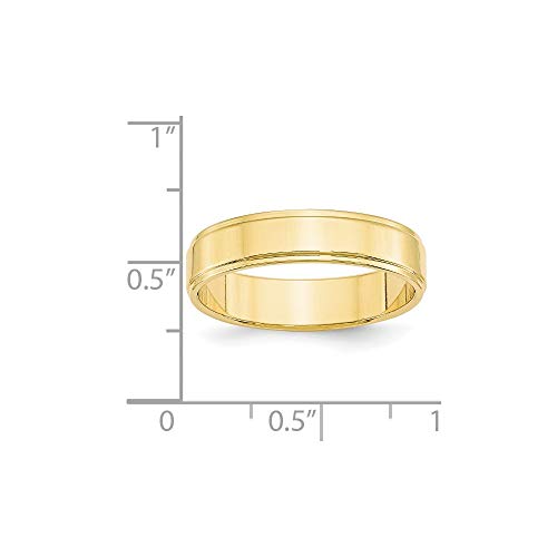 Wedding Band Ring Band 10K Yellow Gold Standard Flat3
