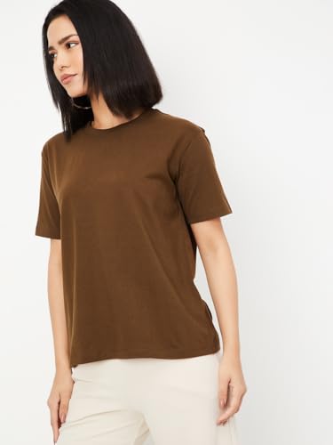 Image of Max Plus Size Women Solid T-Shirt