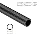 QUARKZMAN 4 Stück Kohlefaserrohre 6mm ID 8mm OD 330mm 500mm Länge Matte Oberfläche Stange 3K Rollgewickelte Kohlefaser Rundrohre für RC Flugzeug Quadcopter Multicopter