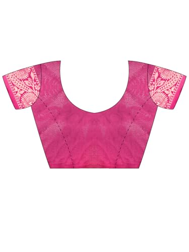 Image of AKHILAM Women's Kanjivaram Woven Soft Silk Saree With Blouse Piece