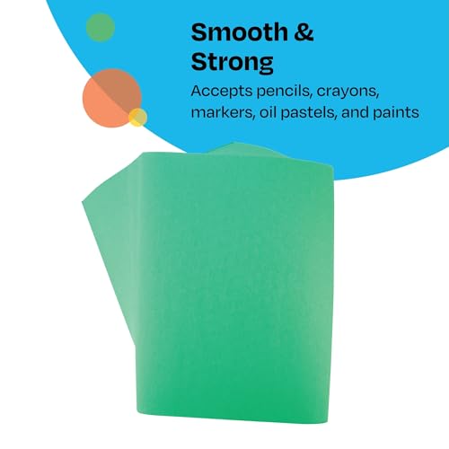 Childcraft Construction Paper, 9 x 12 Inches, Green, 500 Sheets