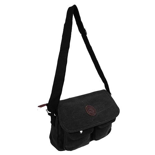 Sac de rangement pochette de homme Holibanna en toile noire pour voyage