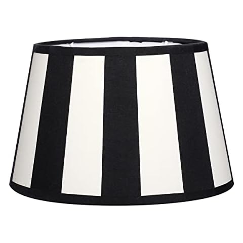 Brillibrum Black Striped Table Lampshade E14 E27 Cover