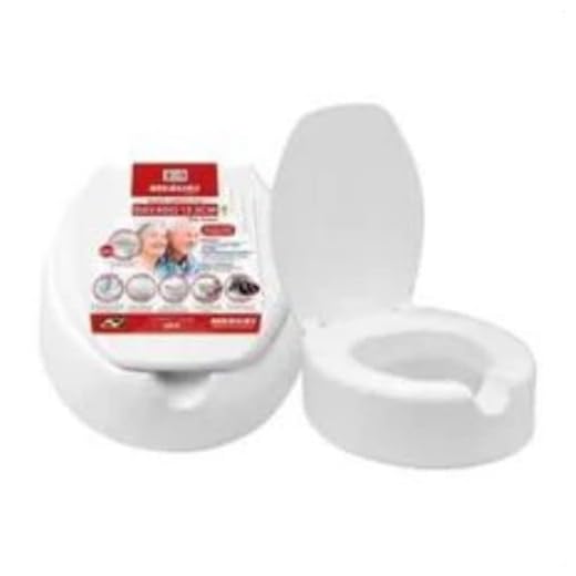 Assento Elevado 13.5 cm com Tampa Mebuki, Branca