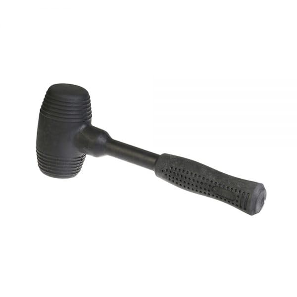 Ergonomik Lastik Tokmak, Dayanıklı El Aleti (No: 50), Darbe Emici Saplı, Sessiz Çekiç, Hassas Yüzeyler için Uygun, Poliüretan Tokmak