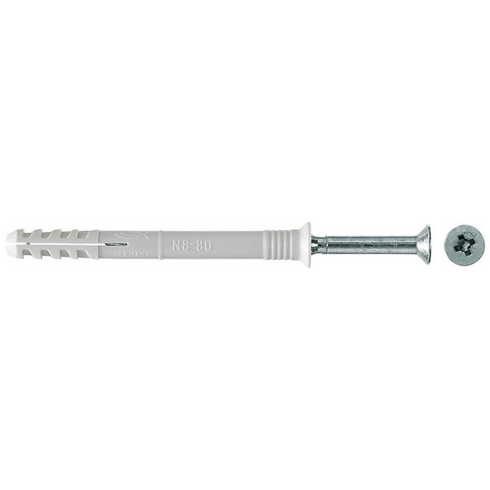 fischer 48792 Nageldübel N 8 x 80/40 S, Standard