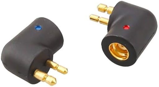 MMCX Cable Connected to ER4P ER4B ER4S ER4PT ER6I Earphone for Etymotic Series Earphone Audio Jack Adapte Curved Shape Black