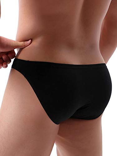 IKINGSKY Men's Modal Bulge Briefs Sexy Low Rise Pouch Bikini Underwear4