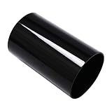 MUELODSIC Organizador de Utensilios de Cocina Negro Soporte Cilíndrico Grande con Drenaje Portapalillos y Escurridor para Cubiertos Almacenamiento Práctico para Mesa y Encimera