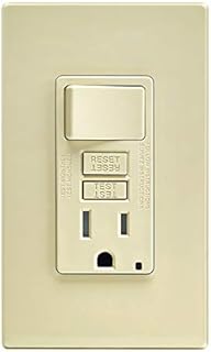 Leviton C91-GFSW1-00I 15 Amp Ivory SmartlockPro Self-Test GFCI