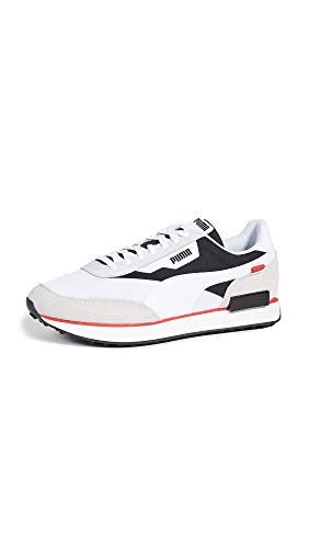 PUMA Select Men's Core Sneakers, White Black, 12 Medium US