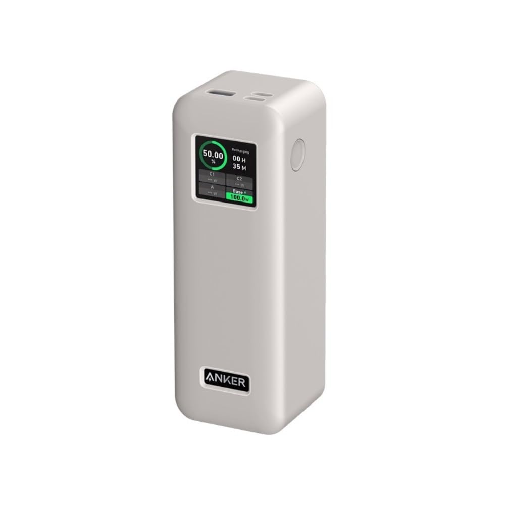 FTRONGRT Coque Compatible avec Anker Prime 27650mAH 250W Power Bank, Étanche à la Poussière, Anti-Chute, Silicone Étui de Protection Compatible avec Anker Prime 27650mAH 250W Power Bank. Gris