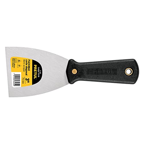 Pretul E-3F, Espátula flexible, en acero al alto carbono, 3'