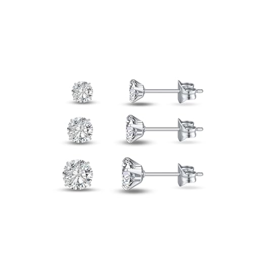 3 pairs silver