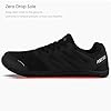 ASITVO Wide Men's Barefoot Zero Drop Sole Minimalist Width Toe Box Walking Shoes Sneakers Size 10.5 TPU No-Sew Upper Cross-Trainer Trail-Running Shoes Black 44