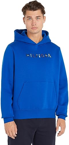 Tommy Hilfiger Herren Hoodie mit Kapuze, Blau (Ultra Blue), S