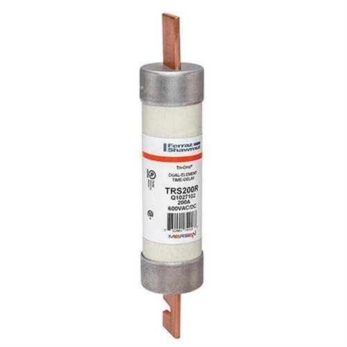 Ferraz Shamwut/Mersen TRS-200R, 200 Amp (200A) 600V Fusetron Dual Element Time-Delay Current Limiting Class RK5 Fuse, UL Listed