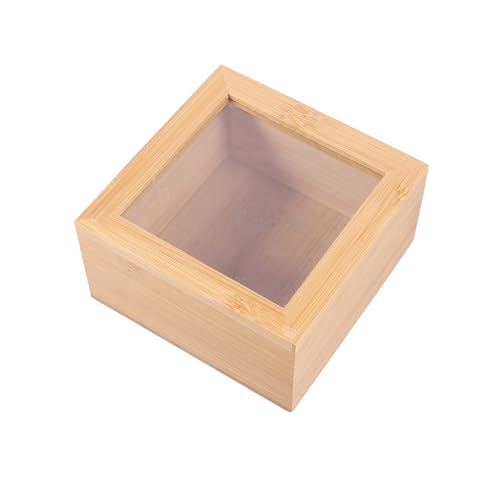 iplusmile 木製収納ボックス 蓋付きデスクトップオーガナイザー 小物入れ兼用 積み重ね可能 ジュエリー収納 コンパクトで持ち運び便利 家用整