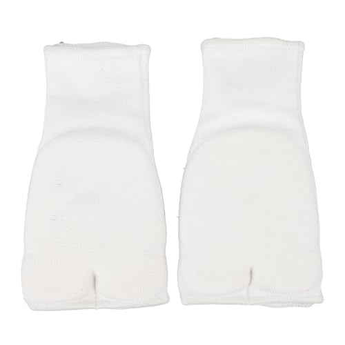 Segrehy Boxing Inner Gloves Hand Wraps Premium Breathable Comfortable Elasticated Padded Shock Absorbing for Punching Training Kickboxing Boxing Karate One Size Pair (White)