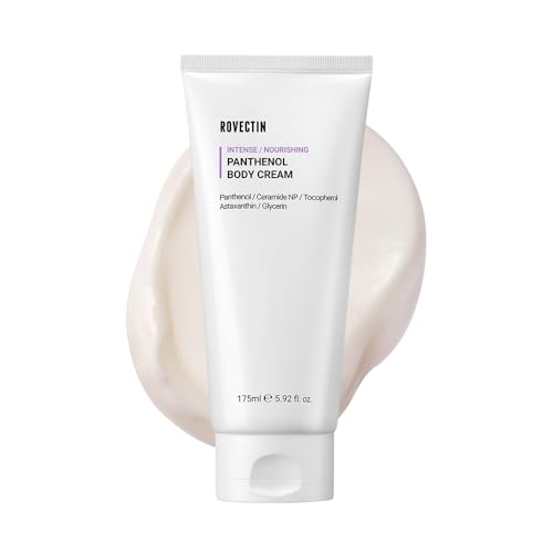 ROVECTIN Barrier Repair Moisturizing Cream - Intense Panthenol Cream for Face and Body | Ceramide Lotion Moisturizer | Anti-Aging with Astaxanthin | Hypoallergenic, Vegan, Korean Skincare (6.1 fl oz)
