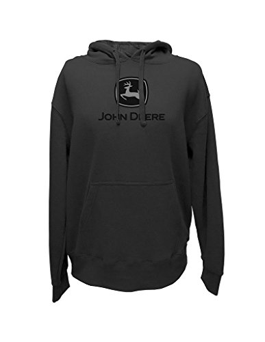 John Deere Logo Hoodie - Men's - Charcoal, 3XL