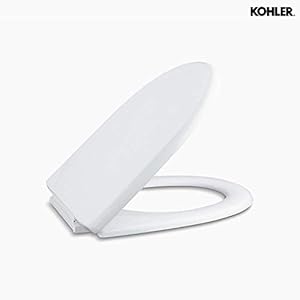 Kohler Odeon 8827IN-2-0 Quiet-Close Plastic Toilet Seat (White, 1 Piece)