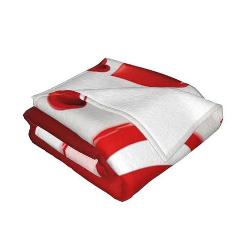 Couverture pour canapé motif cœur d'amour 203x152 cm en microfibre - 3