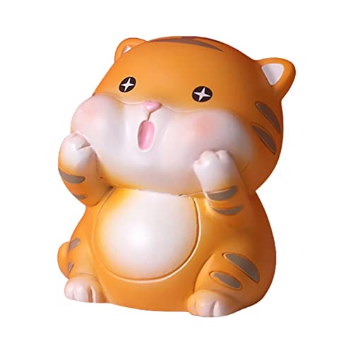 libelyef 2022 Miniatur-Tigerfiguren - Süße Tigerstatue aus Harz - Tiger-Spielzeug-Ornament für das chinesische Tierkreisjahr,Miniatur-Tiger-Statue für das chinesische Sternzeichen-Jahr, für Home Cover