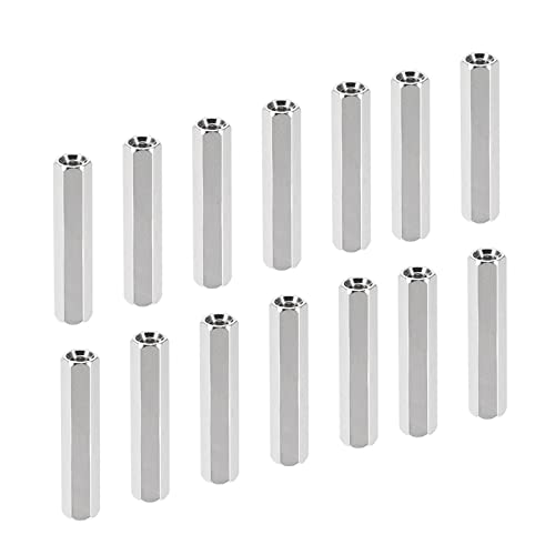 YOKIVE 20 Pcs M3 Spacers, Brass Hex PCB Standoffs Nuts, Keep Height Consistent, Great for Motherboard Circuit Board