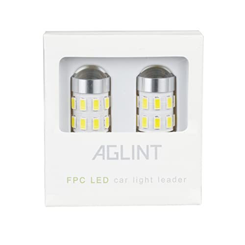 AGLINT P21W LED Lampadina 24SMD Super Luminoso 1156 BA15S 12V 24V per RV Interni Auto Retromarcia di Segnale Fanale Posteriore Diurne Bianca Xenon 6000K