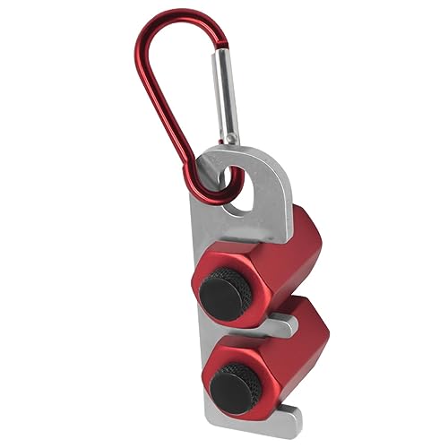 Kqcibz Tall Stair Gauges Tall Stair Gauges Square Stops Stair Gauge for Framing Square with Holder and Anti Lost Non Slip Framing, Silver & Red