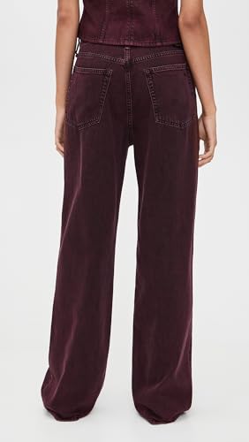 rag & bone Women's Featherweight Logan Mid Rise Wide Leg Jeans3