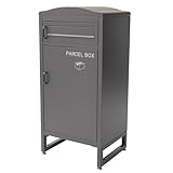 セルタン(Cellutane) 宅配ボックス グレー ポスト一体型 2段 60L プッシュ錠 スチール製 亜鉛めっき鋼 郵便受け NP-PC309-A