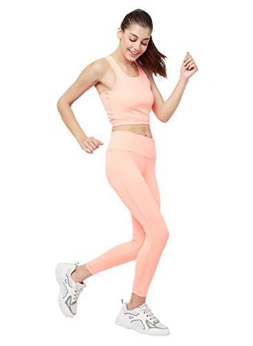Image of TRUEREVO Sports Leggings for Women-Stretch Dryfit High Waist 7 /8th Gymwear Pants with Back Zipper Pocket-Quick Dry Activewear-Training Tights- for Yoga, Sports, Gym, Workout and Running