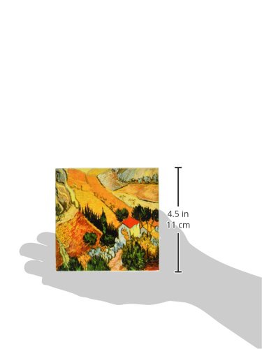 3dRose ct_48156_1 Van Gogh Landscape-Ceramic Tile, 4-Inch