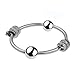 Double Snake Double Pearl Design Men's Metal Endurance Exercise Ring, 5 Sizes，28mm/30mm/32mm/35mm/40mm-USZF75 (28mm)