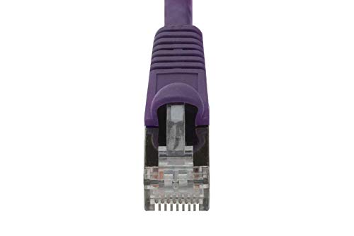 Cable patch CAT6 10 pies blindado SF Cable morado miniatura 3