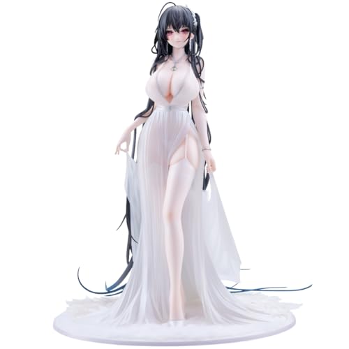 Xinchangda Figura de anime Azur Lane IJN Taihō, figura de vestido blanco, figura de pie de 30 cm, hecha a mano, figura de Azur Lane, estatua modelo de decoración de escritorio