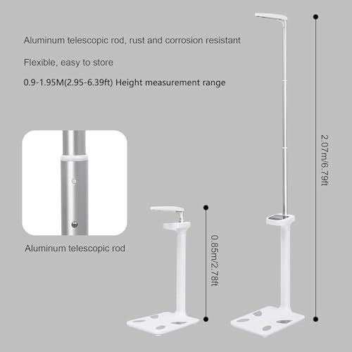 Professional Medical Scale with LCD Display for Accurate Weight, Height, Bmi, and Obesity Measurement, Ideal for Physicians and Health Clinics