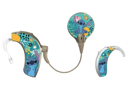 SmartEAR – Universal SmartEar Skins for Audio Processors – Licensed Disney Sticker Designs – Universal Fit – Easy Application - Disney Lilo & Stitch - Stitch - Advanced Bionics Sky CI Marvel