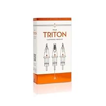 Peak Triton Tattoo Cartridge Needles #12 0.35mm 9 Round Liner Long Taper 5.5mm, Professional Premium Tattooing Supplies, Box 0f 20