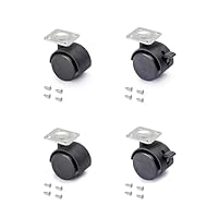 Algopix Similar Product 4 - Emuca 2036717 castos Pack of 4 castors