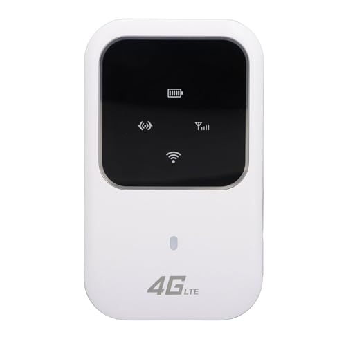 Image of 4G LTE Mobile Hotspot Router, Wireless Portable WiFi for Travel, 10 Connected Devices, Pocket WiFi, for Smartphone, Laptop, Tablet, Asia Version, White