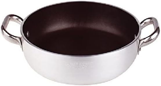 Pentole Agnelli Aluminium Anti - Adherent Professional Platinum Omelette Pan 5 Mm. with 2 Handle, Diameter 28 Cm.
