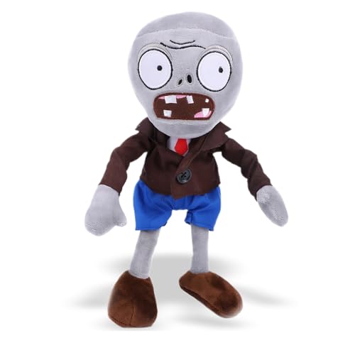 Dyharnsty Plants vs Zombies Plush Toys Soft Figure Doll, PVZ Gray Zombies Plush