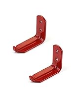 QWORK® Feuerlöscher Halter, Wandhalterung Rot für Feuerlöscher Schaum Wasser Pulver Fettbrand CO2, Fire Extinguisher Wall Hook, Unterstützung 9kg, 2 Stück