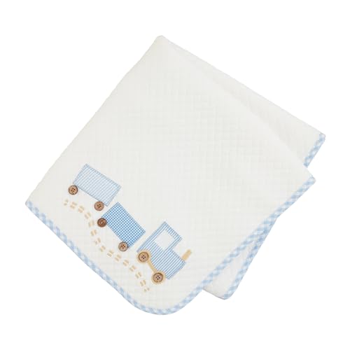 Couverture matelassée pour enfant plaid lit bébé motif train 86cm