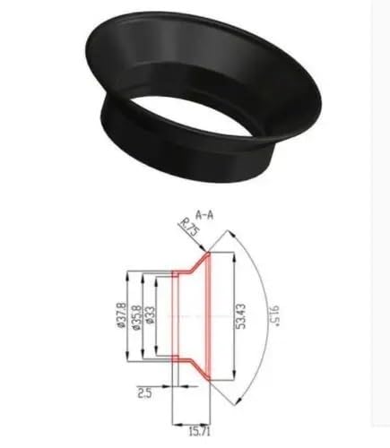 Binocular Helmet Night Vision Goggles Rubber Goggles Cover Goggles Cover Microscope Parts 24mm 12mm Options(15.71mm)